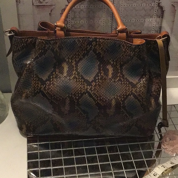 Dooney & Bourke Snake Skin Bag - Picture 7 of 16
